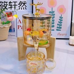 Beverage Dispenser Beverage Container Fruit Teapot brown