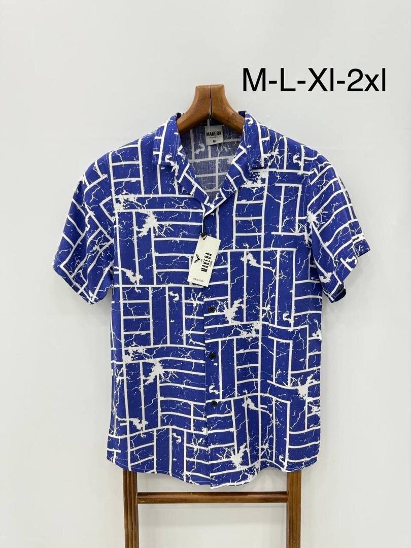 Chemise Hommes Motif Géométrique