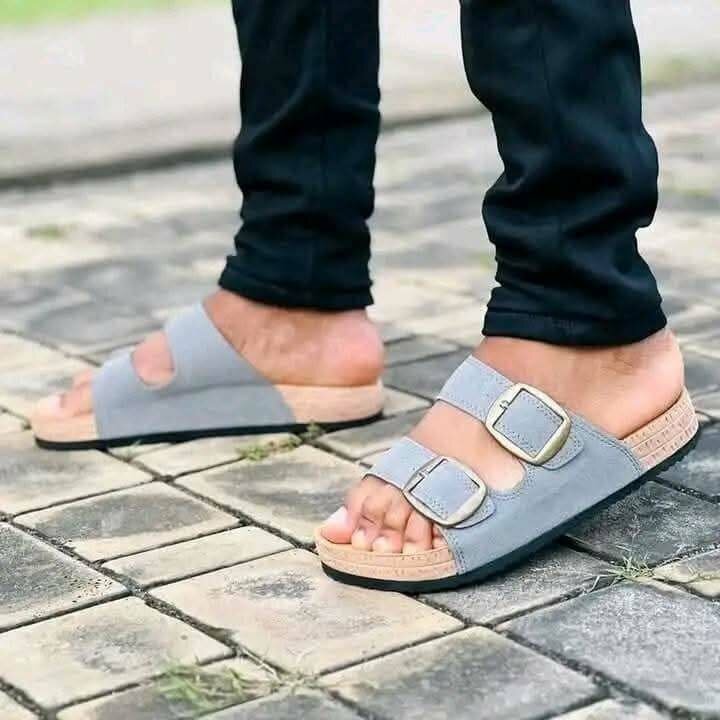 Sandales en cuir confortables