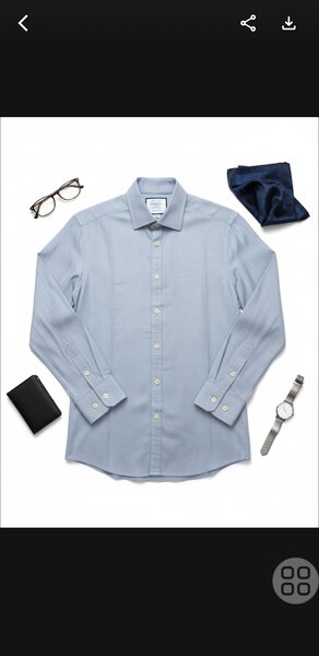 Chemise Décontractée Bleue Homme