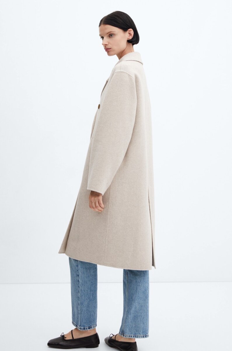 Пальто шерстяное Mango