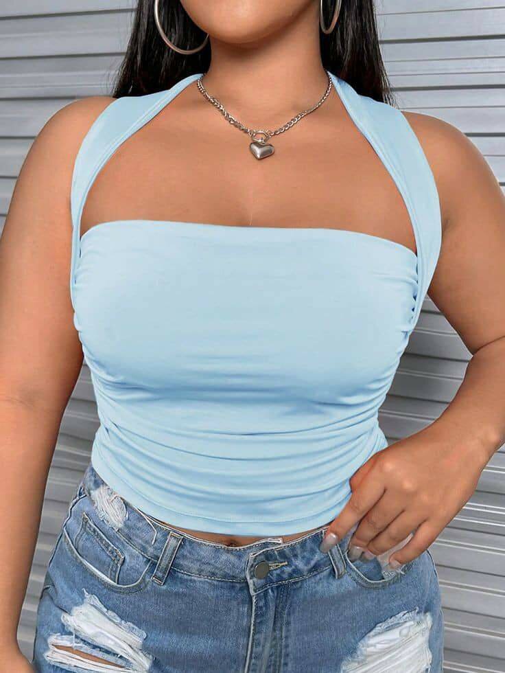 Haut asymétrique à manches longues