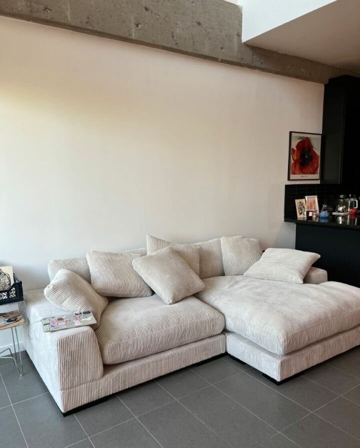 Canapé d'angle en velours