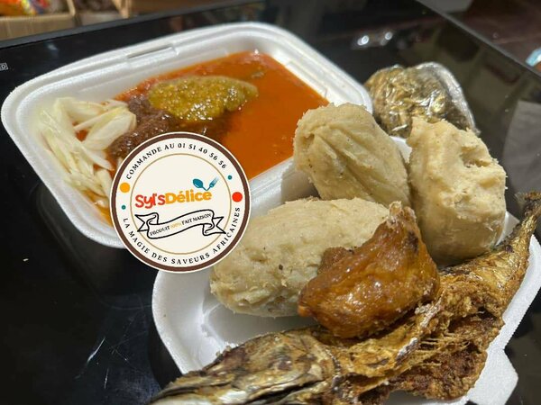 Repas Dokounou, poisson,dindon