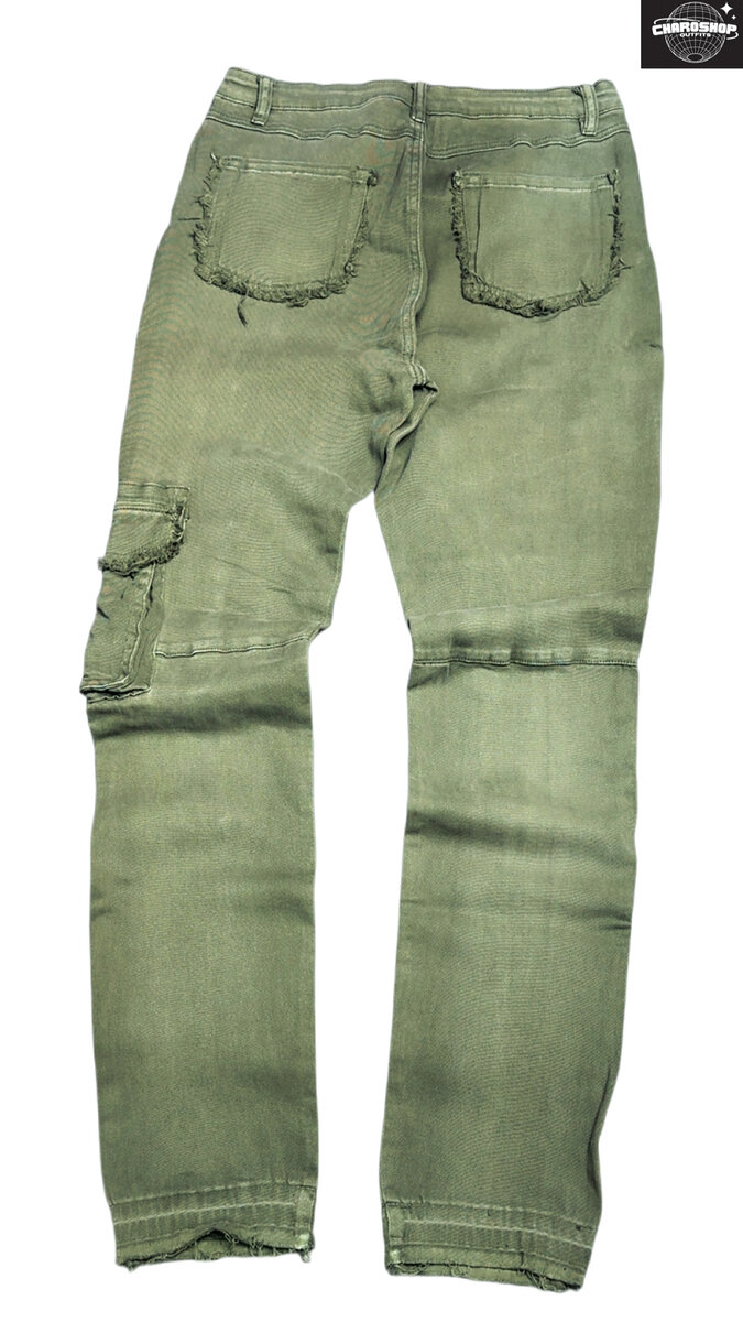 Jean cargo décontracté homme