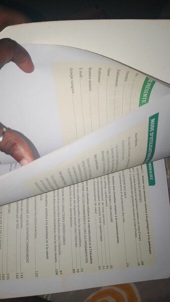 Sciences de la Vie - Tle D