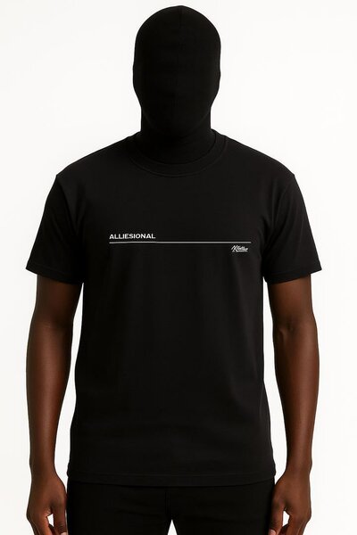 T-shirt noir graphique homme