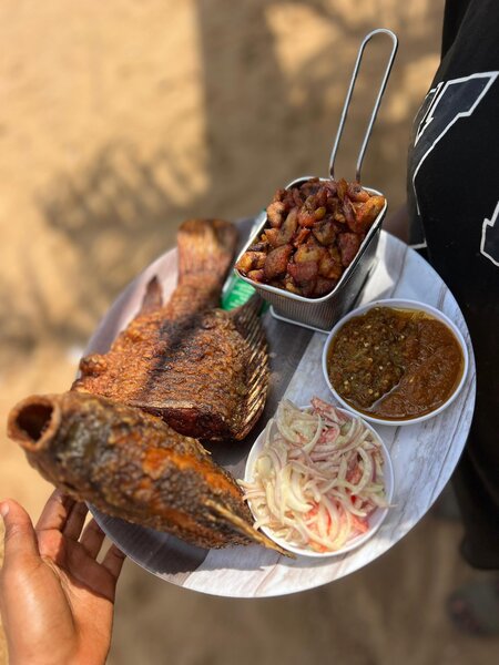 Poisson grillé + alloco