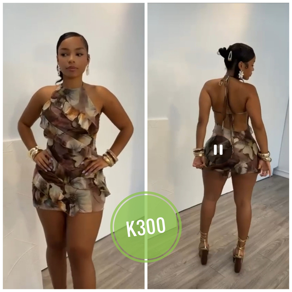 brown dress