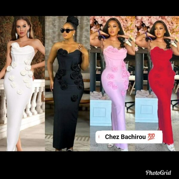 Robe Épaule Dénudée Élégante