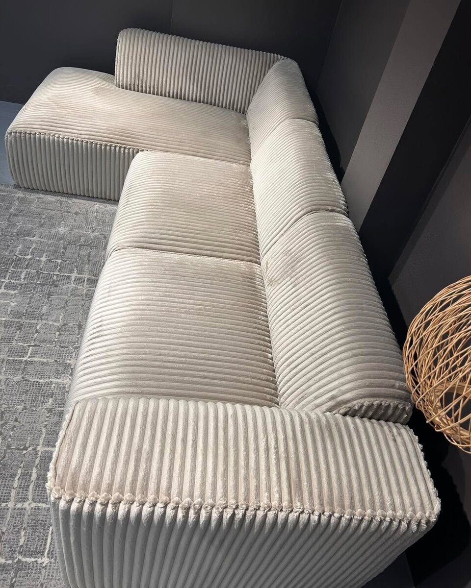 Canapé modulable en tissu