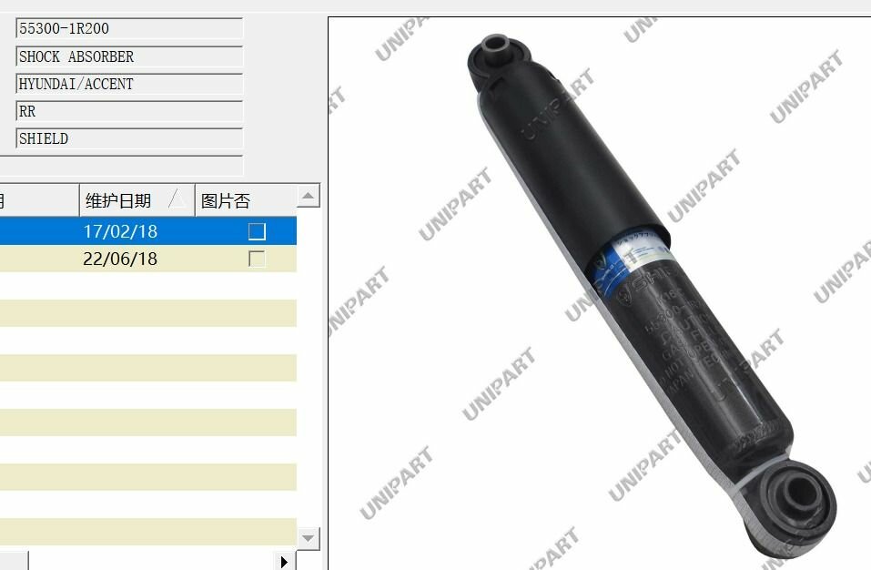 Amortisseur Hyundai et Nissan