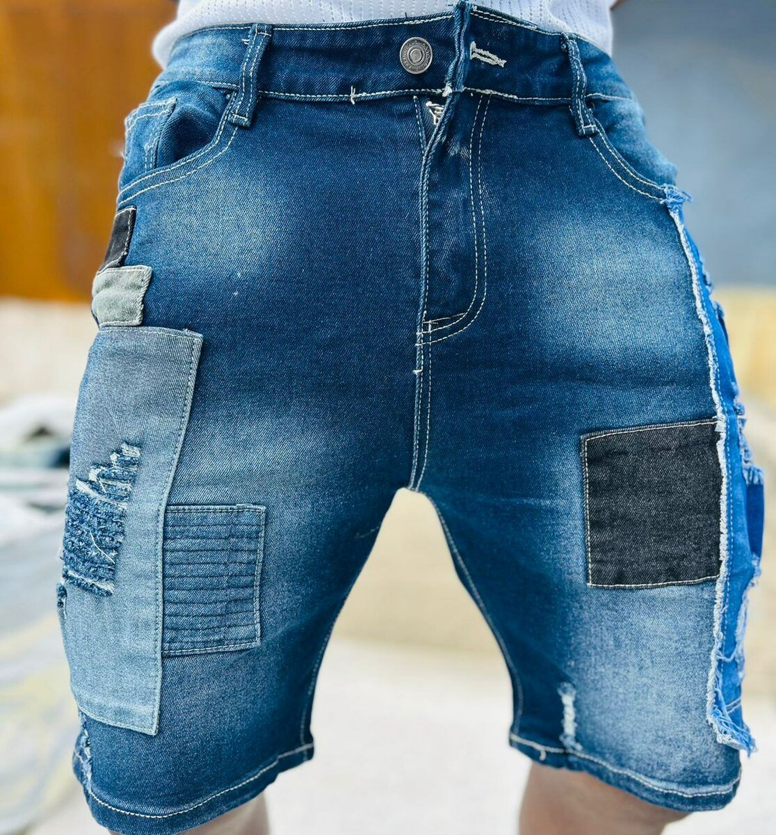 Shorts en jean tendance homme