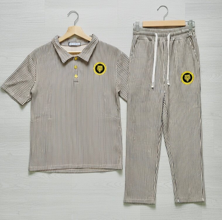 Ensemble rayé détente homme