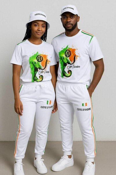 Tenue assortie Côte d'Ivoire