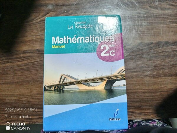 Manuel de Mathématiques 2e