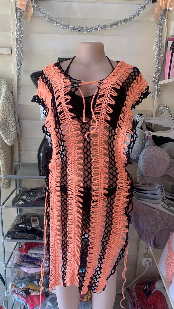 Robe de Plage Crochette Élégante