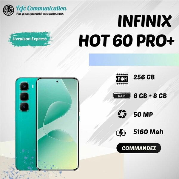 Infinix Hot 60 Pro+ 256 Go
