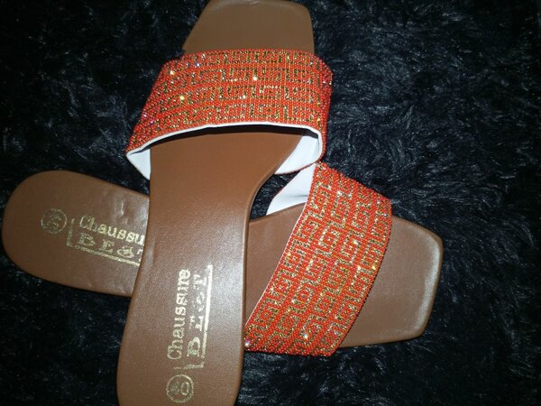 Sandales perlées du Sénégal