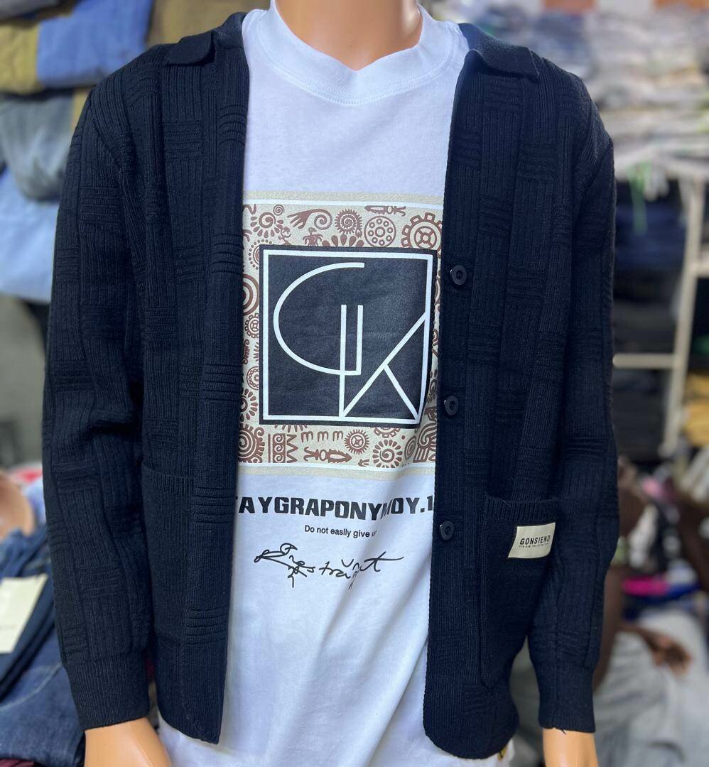 Cardigan en tricot noir