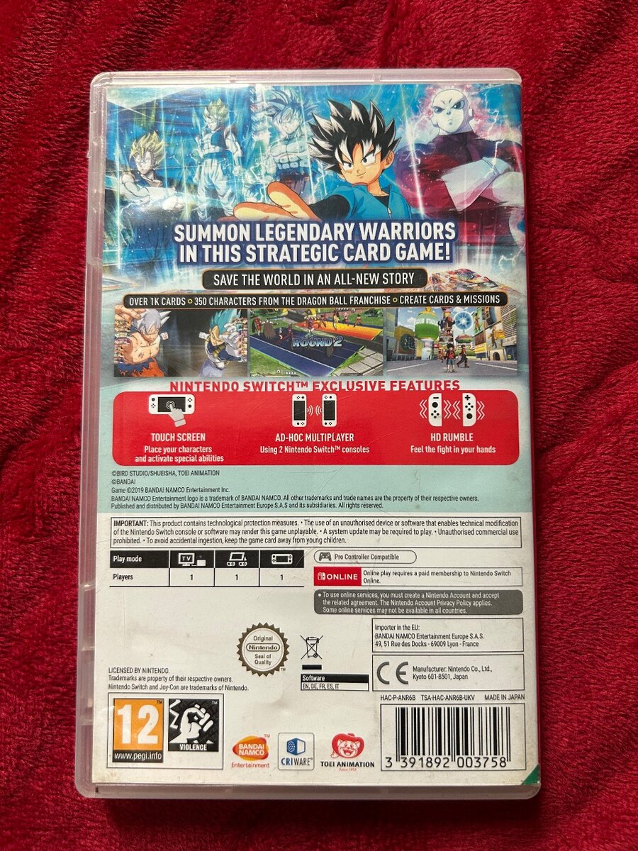 Nintendo switch dragon ball