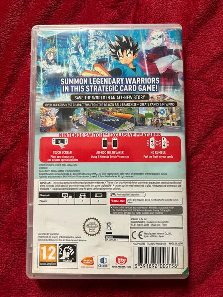 Nintendo switch dragon ball