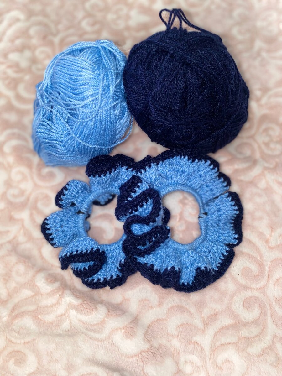 Crochet scrunchies