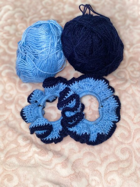 Crochet scrunchies