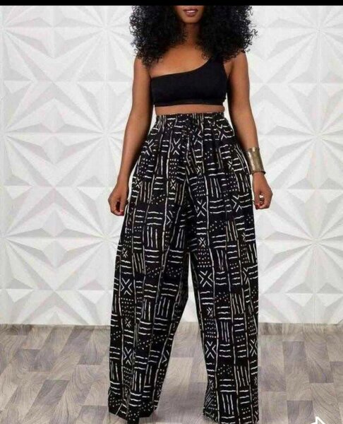 Pantalon Large Imprimé Éthique