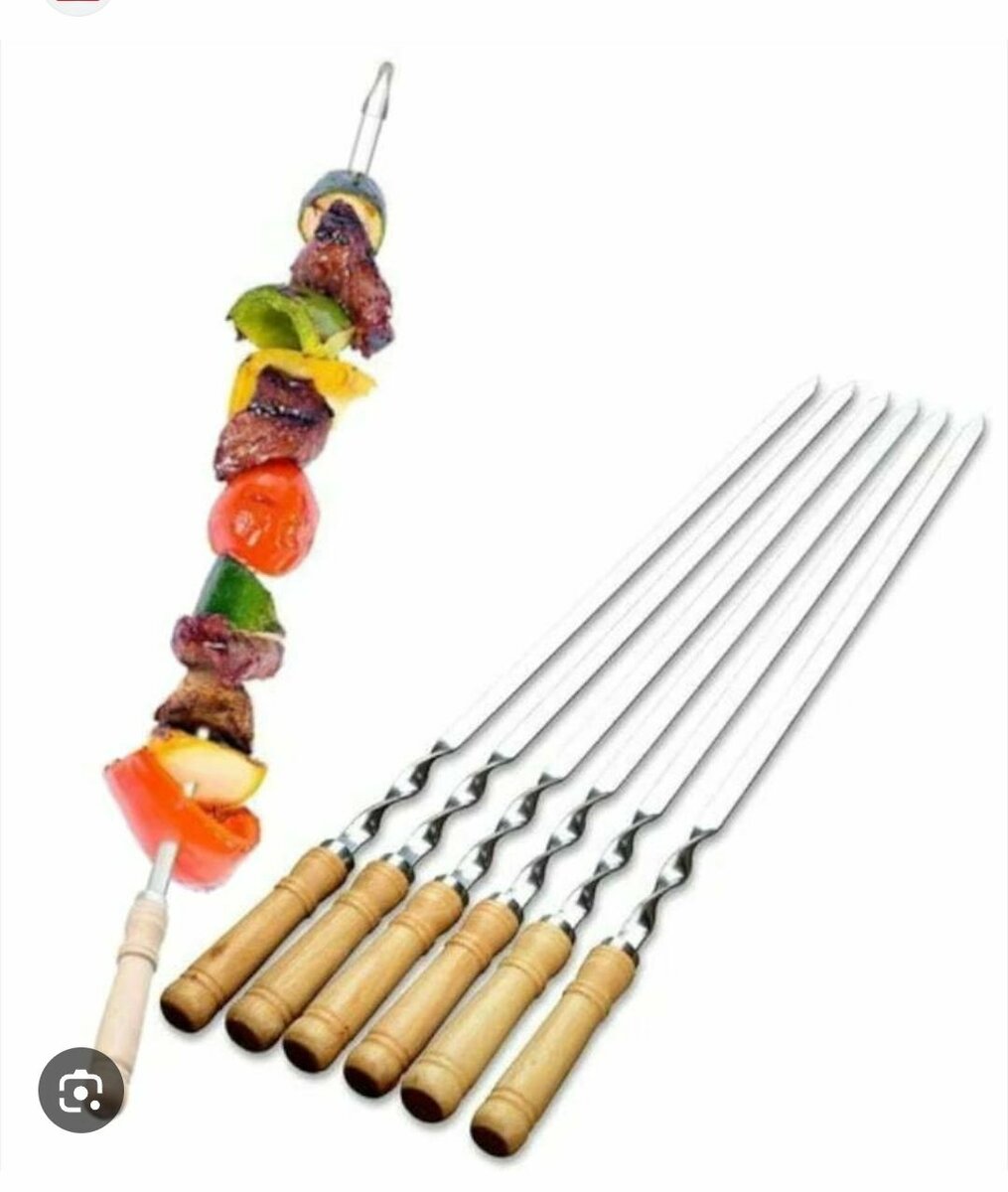 Brochettes de barbecue en acier inoxydable