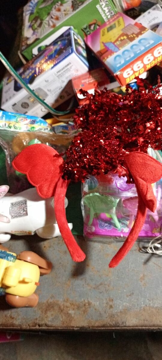 Serre-tête Cœur Brillant Rouge