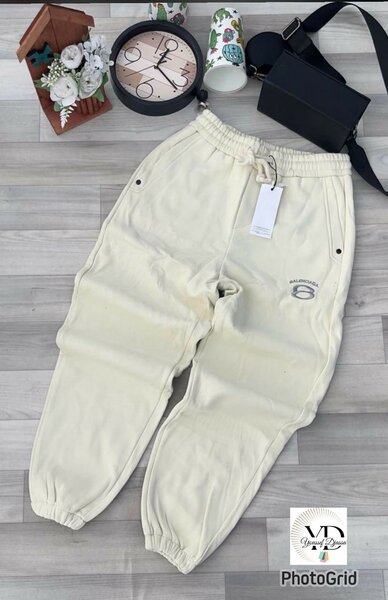 Pantalon de jogging crème