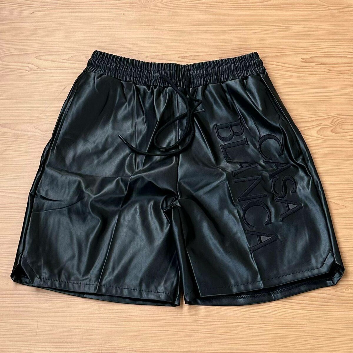 Leather shorts