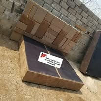 custom made bed with a high base