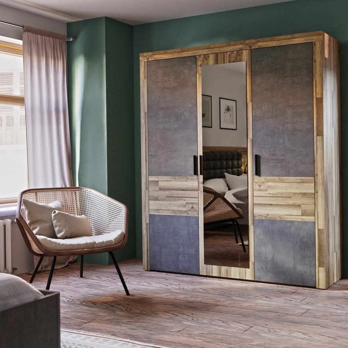 Armoire moderne à portes coulissantes