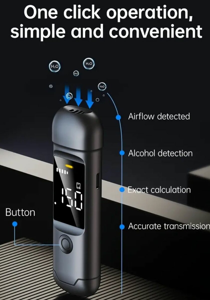 Éthylotest Numérique Portable