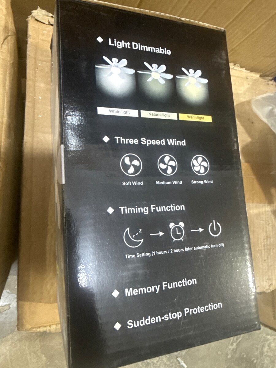 Ventilateur  avec lumière