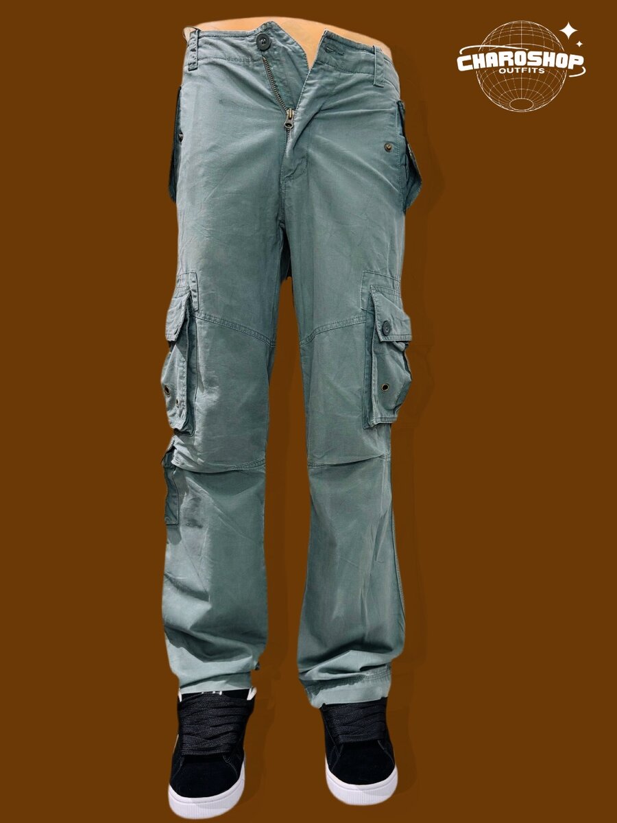 Pantalon cargo vert homme