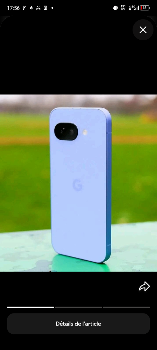 Smartphone élégant Google