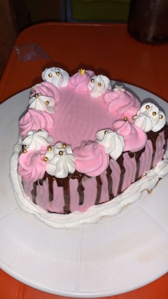 Gâteau d'anniversaire rose