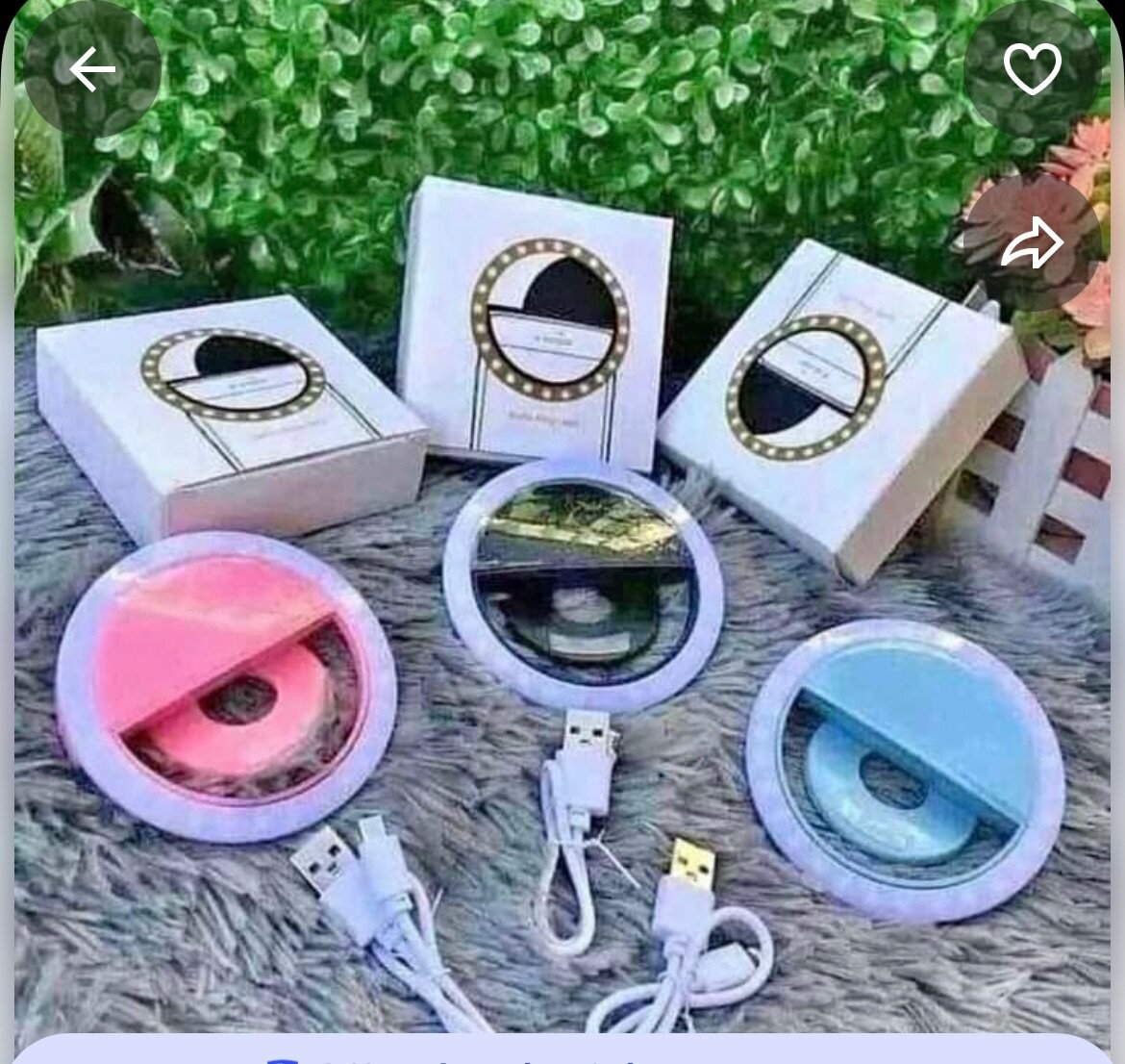 Lumière Anneau Selfie LED