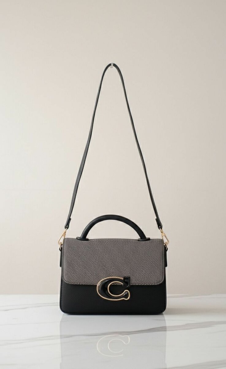 Sac à main élégant noir