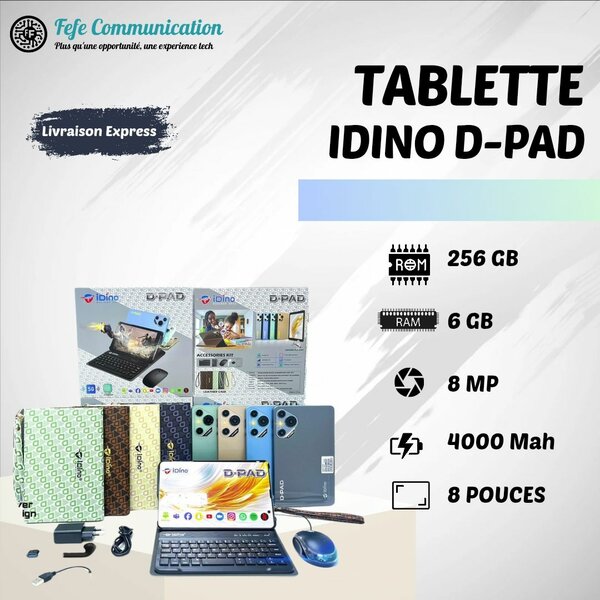 Tablette Idino D-Pad 256GB