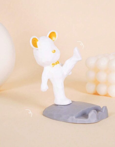 Support téléphonique design ours