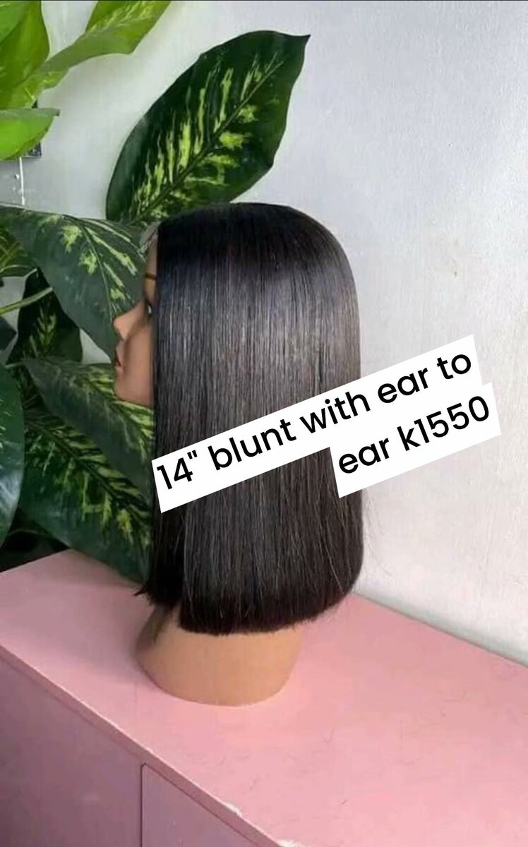 14" blunt with ear to ear