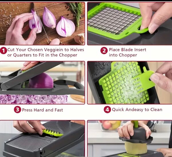 Hachoir de légumes 15 en 1