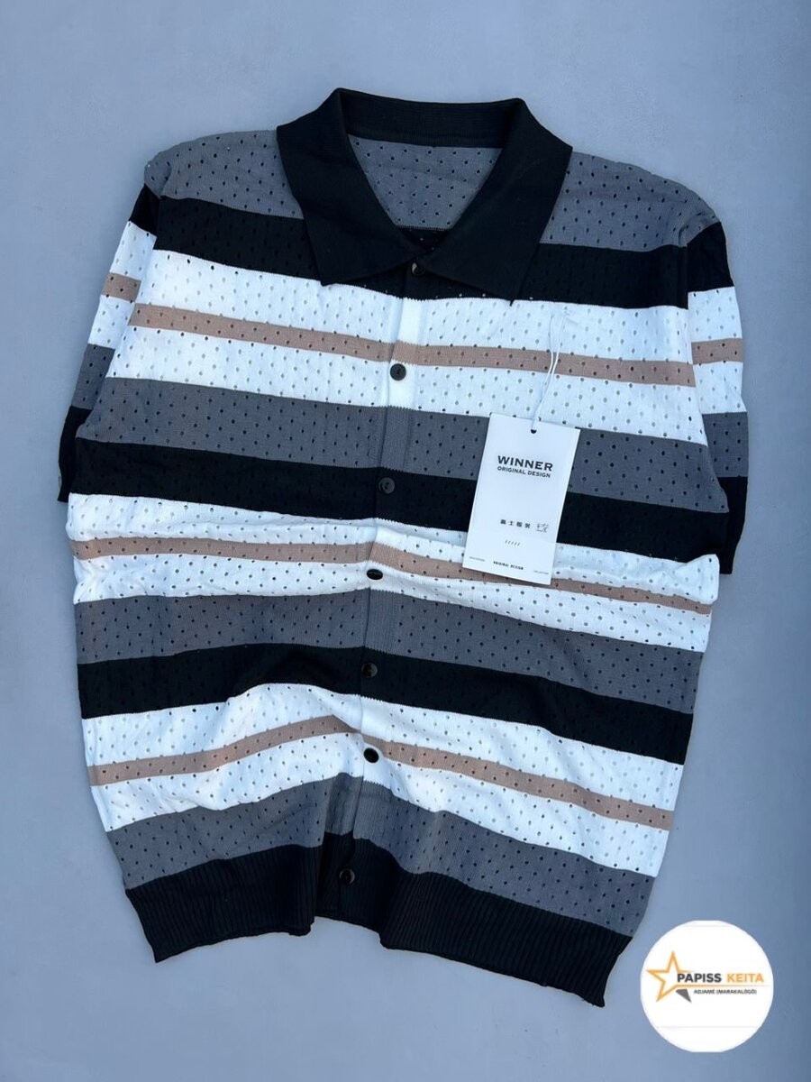 Cardigan rayé homme hiver