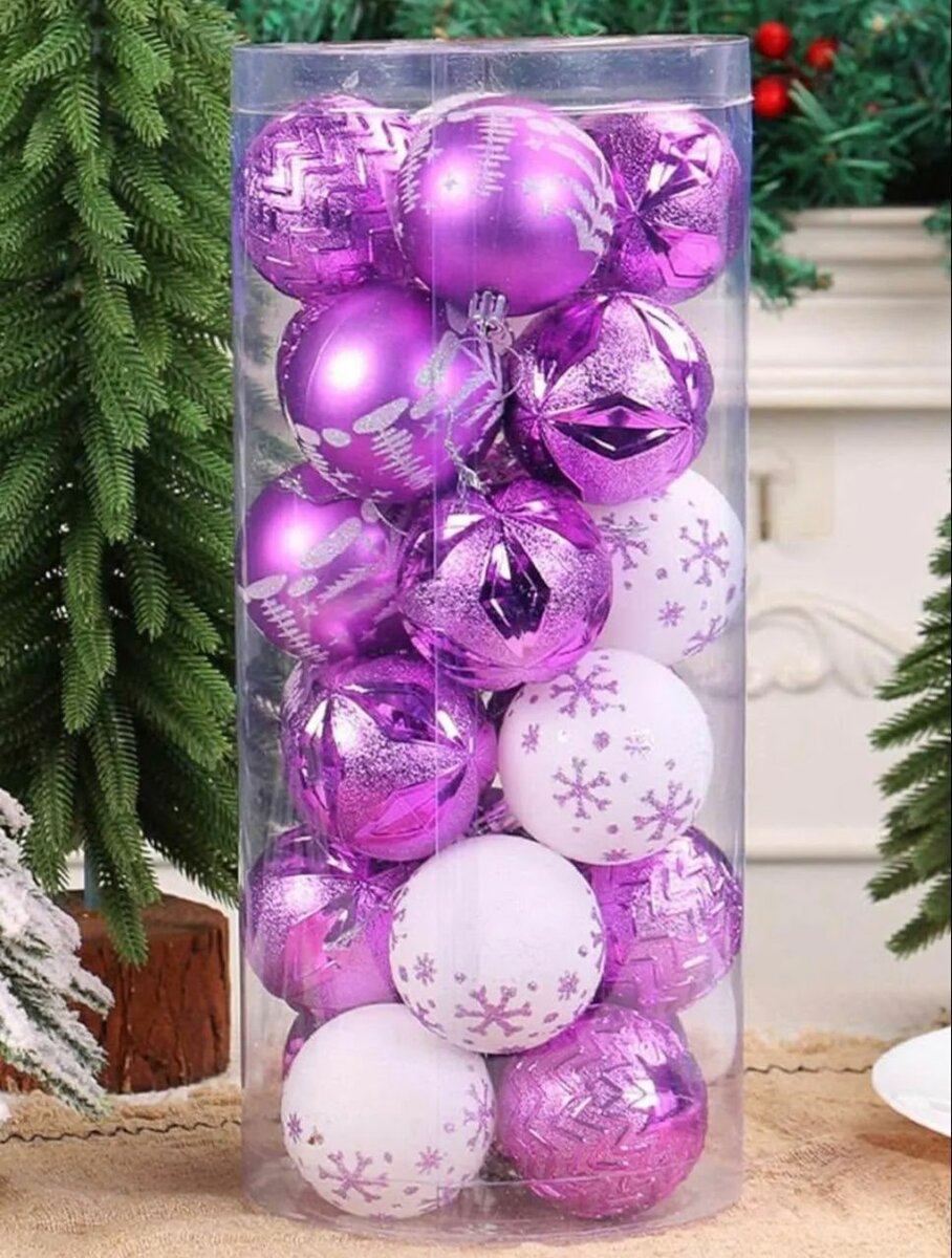 Boules de Noël colorées