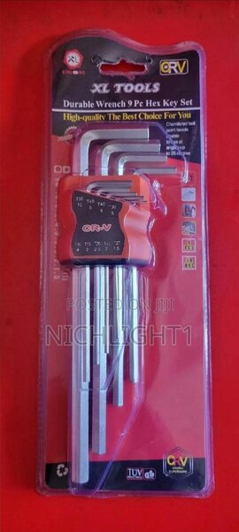 9 pcs allen key