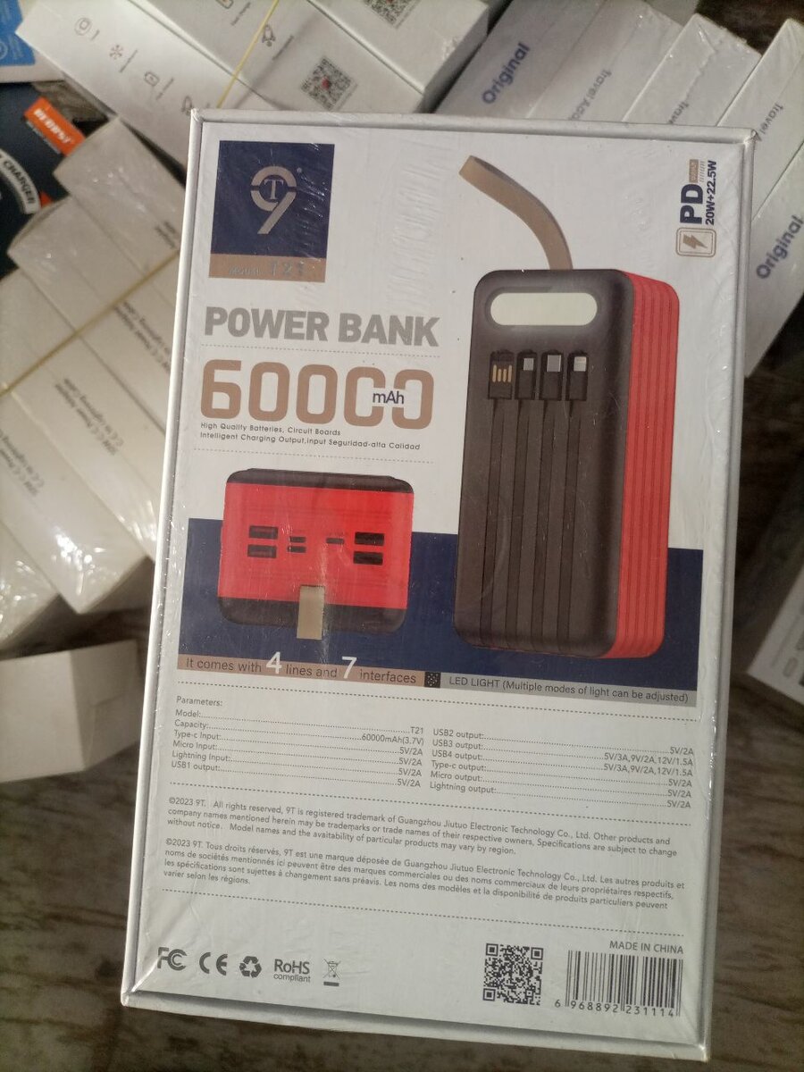T9 Original Power bank 60,000mah